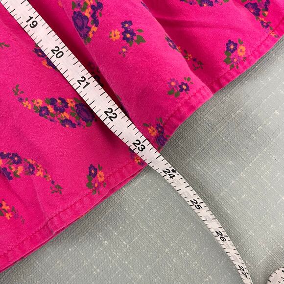 Vintage Calabash Pink Floral Denim Jumper Dress 5T - Picture 8 of 8